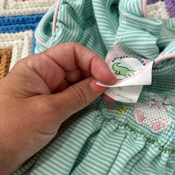 Smocked Easter Bunny Bubble - Picture 3 of 3